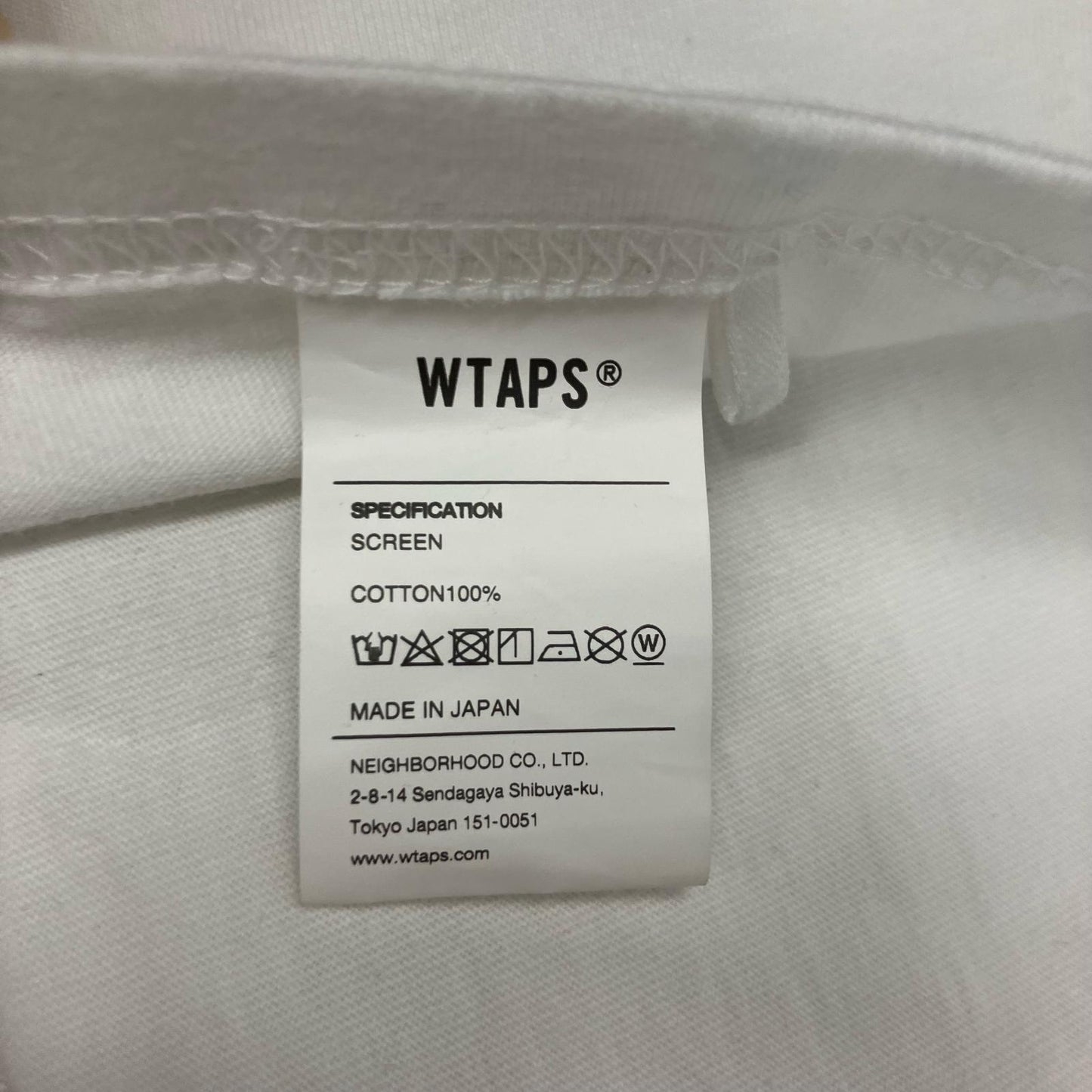 W)TAPS | ダブルタップス INGREDIENTS / TEE 半袖Ｔシャツ 221PCDT-ST02S ホワイト サイズ：3【イオン広店】