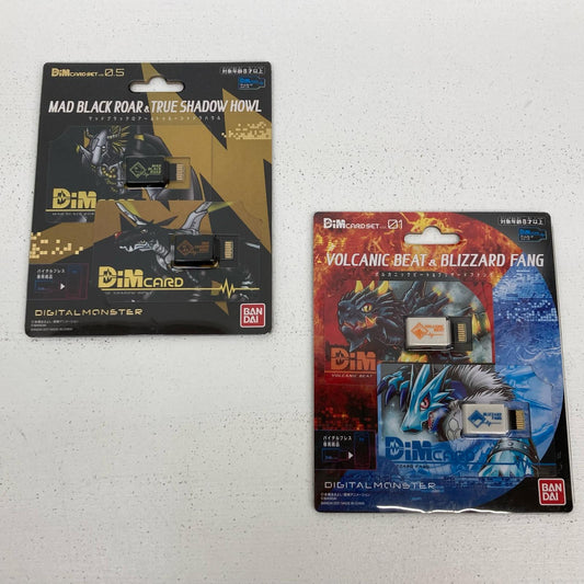 おもちゃ・玩具 2種 バイタルブレス Dimカードセット マッドブラックロアー＆トゥルーシャドウハウル ボルカニックビート&ブリ ザードファング デジタルモンスター【イオン広店】