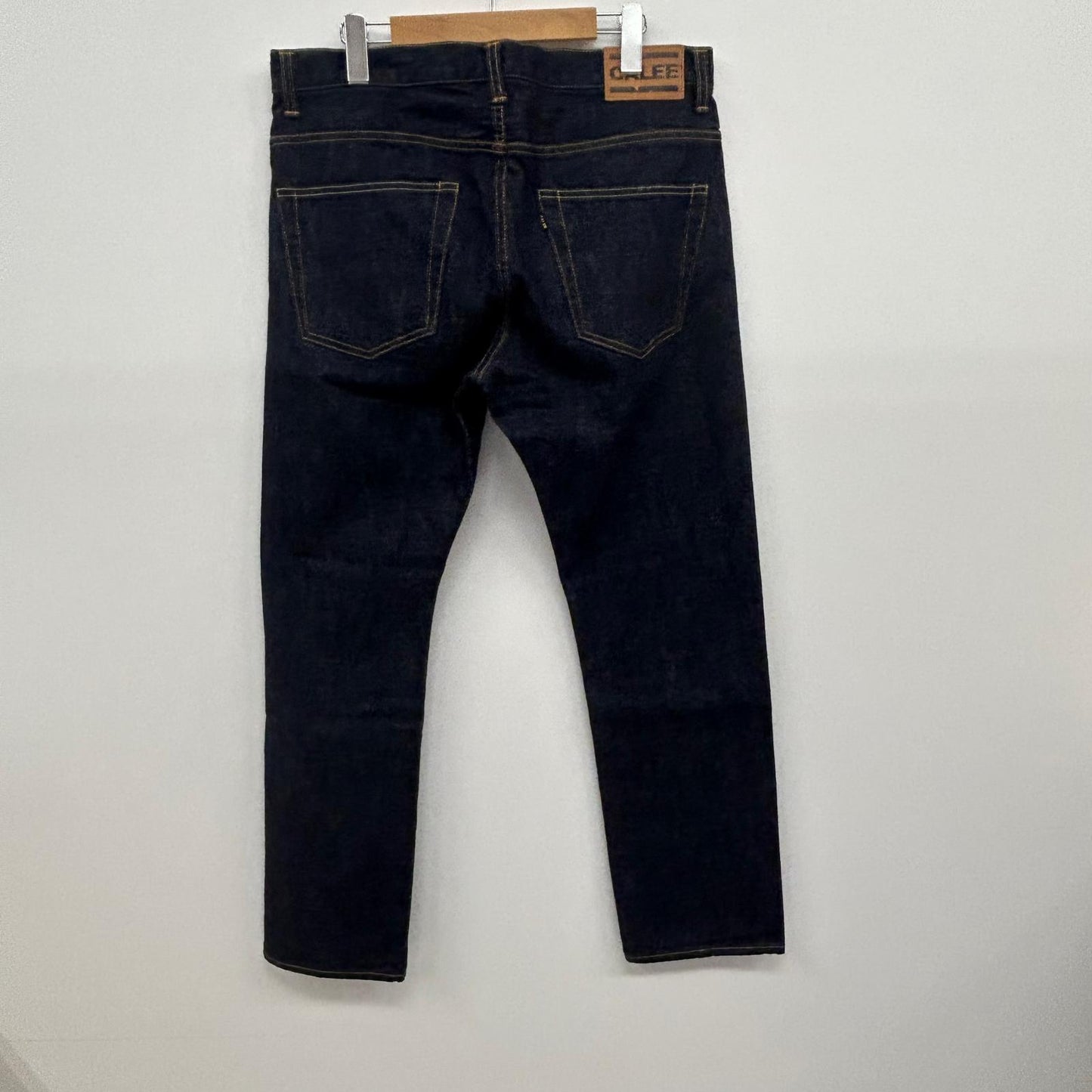 CALEE | キャリー VINTAGE REPRODUCT TAPERED DENIM PANTS デニムパンツ インディゴ サイズ：32【イオン広店】