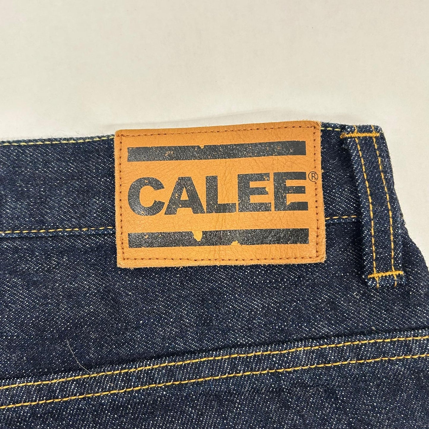 CALEE | キャリー VINTAGE REPRODUCT TAPERED DENIM PANTS デニムパンツ インディゴ サイズ：32【イオン広店】