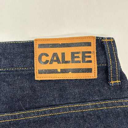 CALEE | キャリー VINTAGE REPRODUCT TAPERED DENIM PANTS デニムパンツ インディゴ サイズ：32【イオン広店】