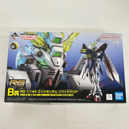 プラモデル B賞 1/144 RG ゴッドガンダム ソリッドクリア 一番くじ 機動戦士ガンダム ガンプラ 2024 ゴッドガンダム【イオン広店】