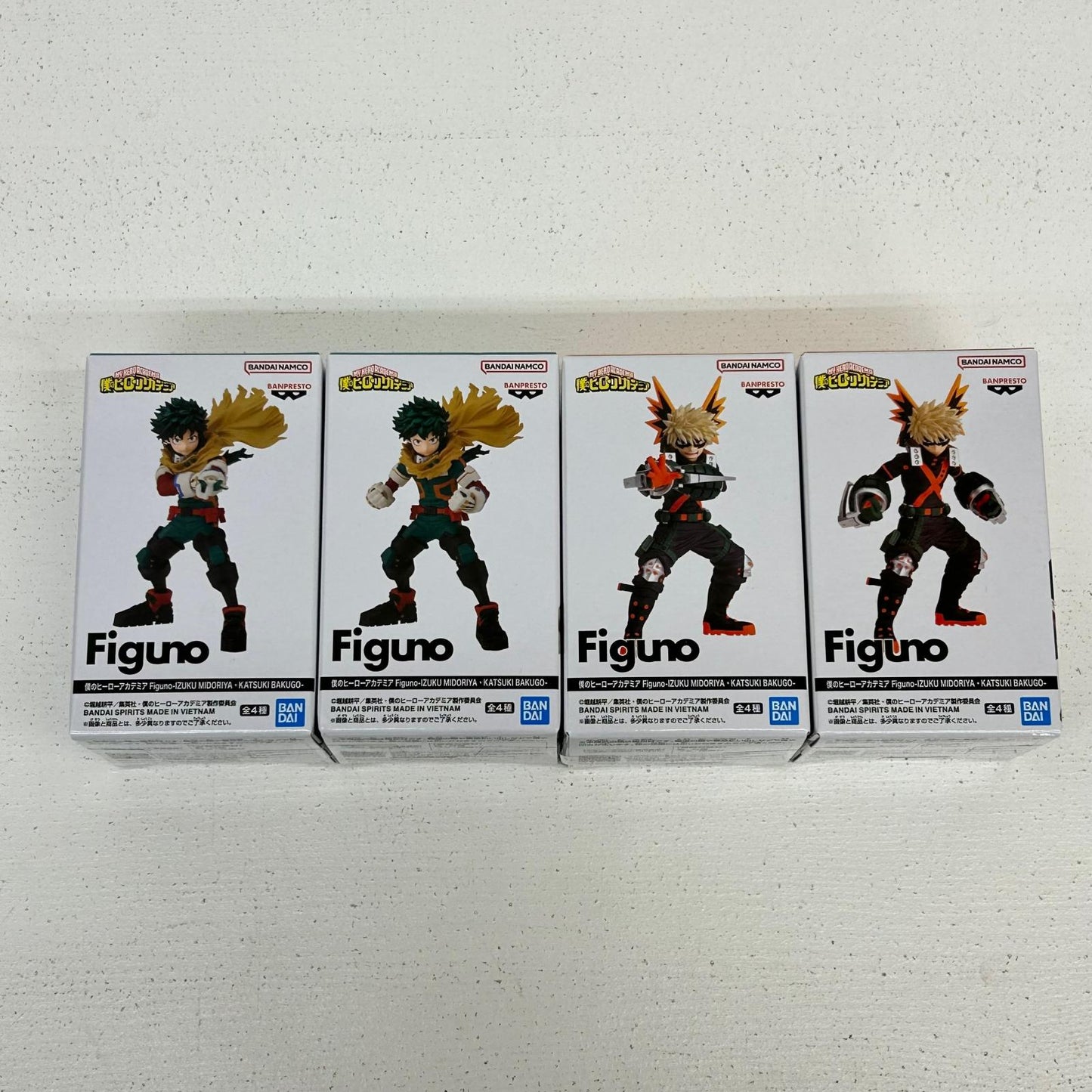 フィギュア 全4種 僕のヒーローアカデミア Figuno 緑谷出久 爆豪勝己 緑谷出久 爆豪勝己【フィギュア】【イオン広店】