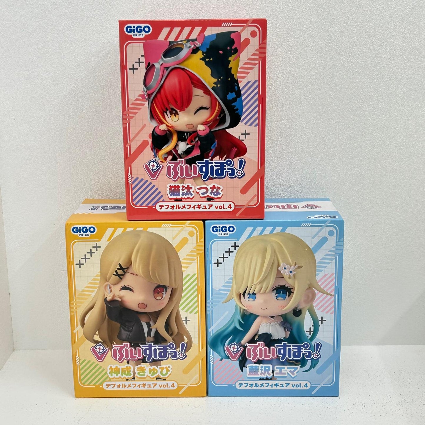 フィギュア 全3種 ぶいすぽっ! デフォルメフィギュア Vol.4 GiGO限定 神成きゅぴ 藍沢エマ 猫汰つな【フィギュア】【イオン広店】
