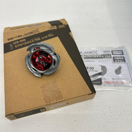 おもちゃ・玩具 UX-00 ブースター エアロペガサス 3-70A レッドVer. ベイブレードX BEYBLADE X　6 エアロペガサス 3-70A レッドVer. 【イオン広店】
