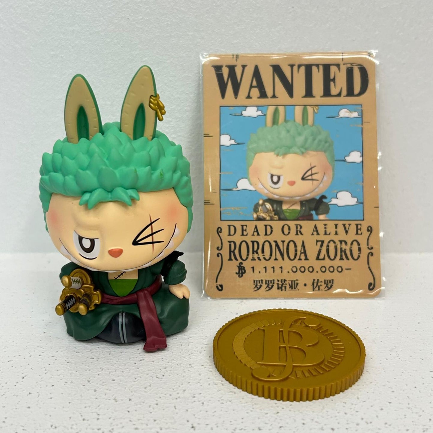 【中古】 POPMART ゾロ THE MONSTERS × ONE PIECE ワンピース【フィギュア】【イオン広店】