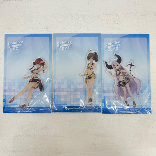 その他ホビー 3種 マリン ラプラス まつり アクリルスタンド サマースプラッシュパーティーver.　ホロライブ 夏色まつり 　宝鐘マリン 　ラプラス・ダークネス【イオン広店】