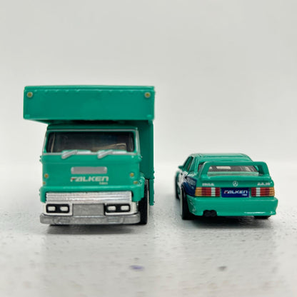 おもちゃ・玩具 1/64 MERCEDES-BENZ 190E FLEET FLYER Hot Wheels TEAM TRANSPORT MERCEDES-BENZ 190E FLEET FLYER【イオン広店】