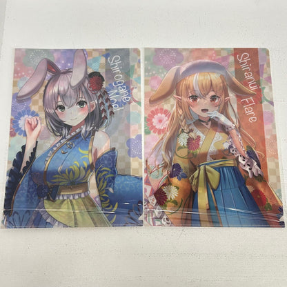 その他ホビー 5枚 ホロライブ 郵便局 クリアファイル 2023 マリン ぺこら ノエル フレア 餅つき 宝鐘マリン 兎田ぺこら 不知火フレア 白銀ノエル　集合【イオン広店】