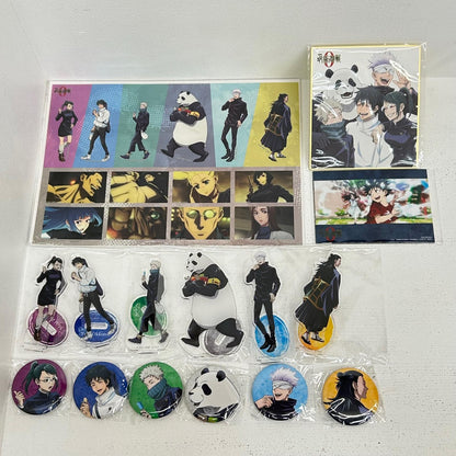 その他ホビー 呪術廻戦0 特典セット アクリルスタンド 缶バッジ ブロマイド ステッカーシート 色紙 乙骨憂太　禪院真希　狗巻棘　パンダ　五条悟　夏油傑【イオン広店】