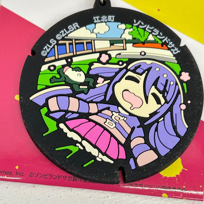 その他ホビー 山田たえ 江北町 TシャツアイドルVer. マンホール型ラバーキーホルダー ゾンビランドサガ 山田たえ【イオン広店】