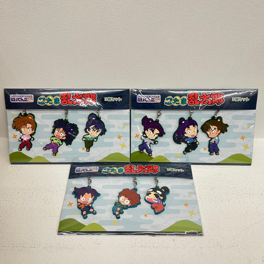 その他ホビー 3種9個 忍たま乱太郎 にいてんごしすたぁず ラバーストラップ3個セット 猪名寺乱太郎　摂津のきり丸　福富しんべヱ　潮江文次郎　立花仙蔵　中在家長次　善法寺伊作　食満留三郎　七松小平太【イオン広店】