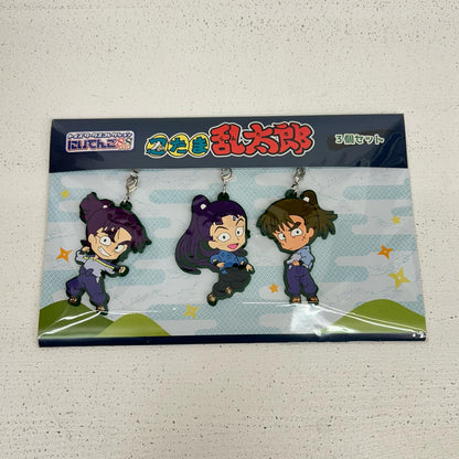 その他ホビー 3種9個 忍たま乱太郎 にいてんごしすたぁず ラバーストラップ3個セット 猪名寺乱太郎　摂津のきり丸　福富しんべヱ　潮江文次郎　立花仙蔵　中在家長次　善法寺伊作　食満留三郎　七松小平太【イオン広店】