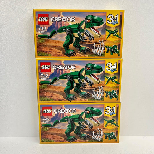 3個セット LEGO ダイナソー レゴ クリエイター 3IN1 31058 【イオン広店】