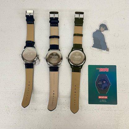 3点 腕時計 名探偵コナン 消えた時計 服部平治 毛利小五郎 毛利蘭 BOXFUN 中国限定【イオン広店】