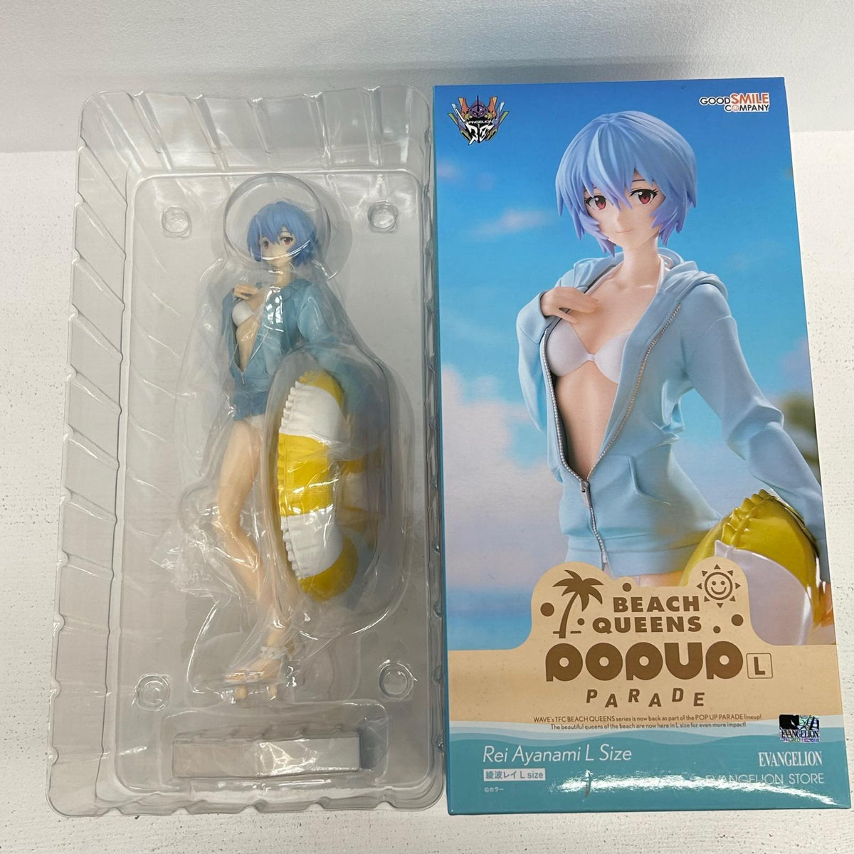 POP UP PARADE BEACH QUEENS 綾波レイ L size エヴァンゲリオン【イオン広店】