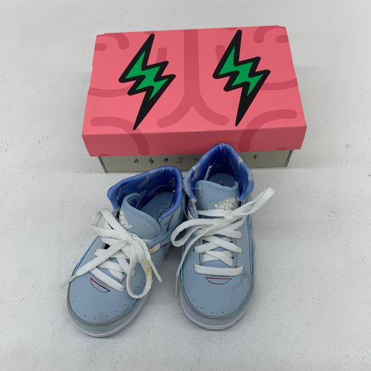 その他靴 【★加古川物流】中古 dq7692-419 J Balvin × Nike TD Air Jordan 2 Retro SP Celestine Blue/White/Multi Color J. バルヴィン × ナイキ TD エアジョーダン2 レトロ SP セレスティンブルー/ホワイト/マルチカラー キッズ 13.0cm.,【128】【加古川物流】