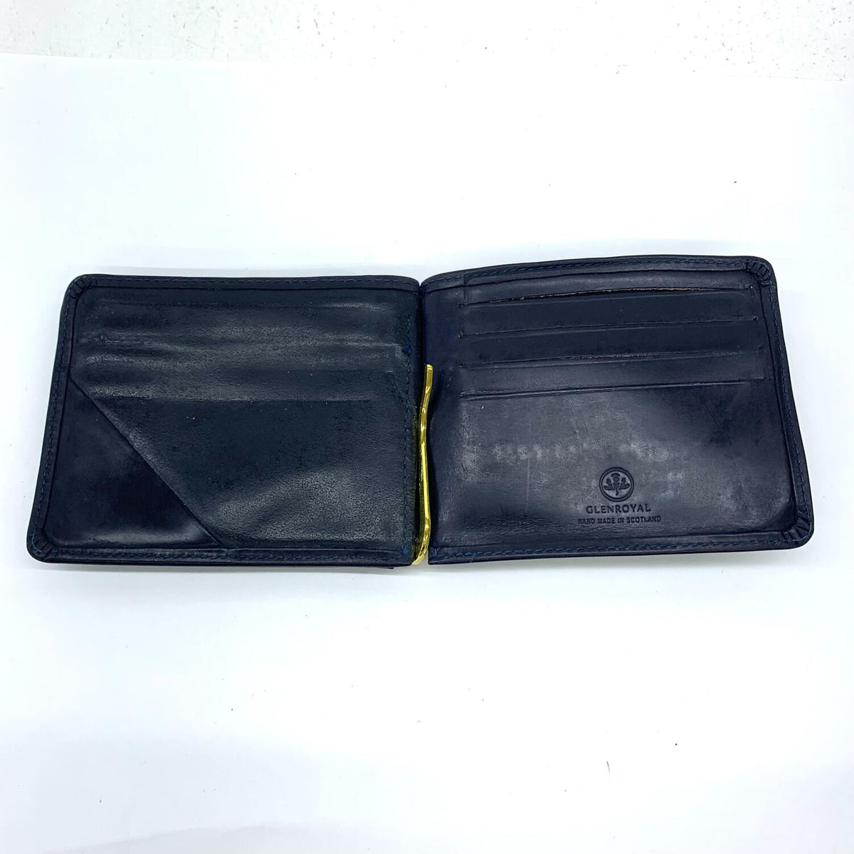 その他ファッション雑貨 【★加古川物流】中古 グレンロイヤル　GLEN ROYAL GLRST007 参考定価28600円　03-6164　小銭入れ付きマネークリップ使用感大　MONEY CLIP WITH COIN POCKET.,【124】【加古川物流】