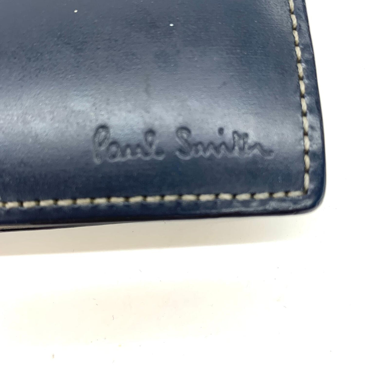その他ファッション雑貨 【★加古川物流】中古 ポールスミス paul smith 折財布　ネイビー　使用感大.,【124】【加古川物流】