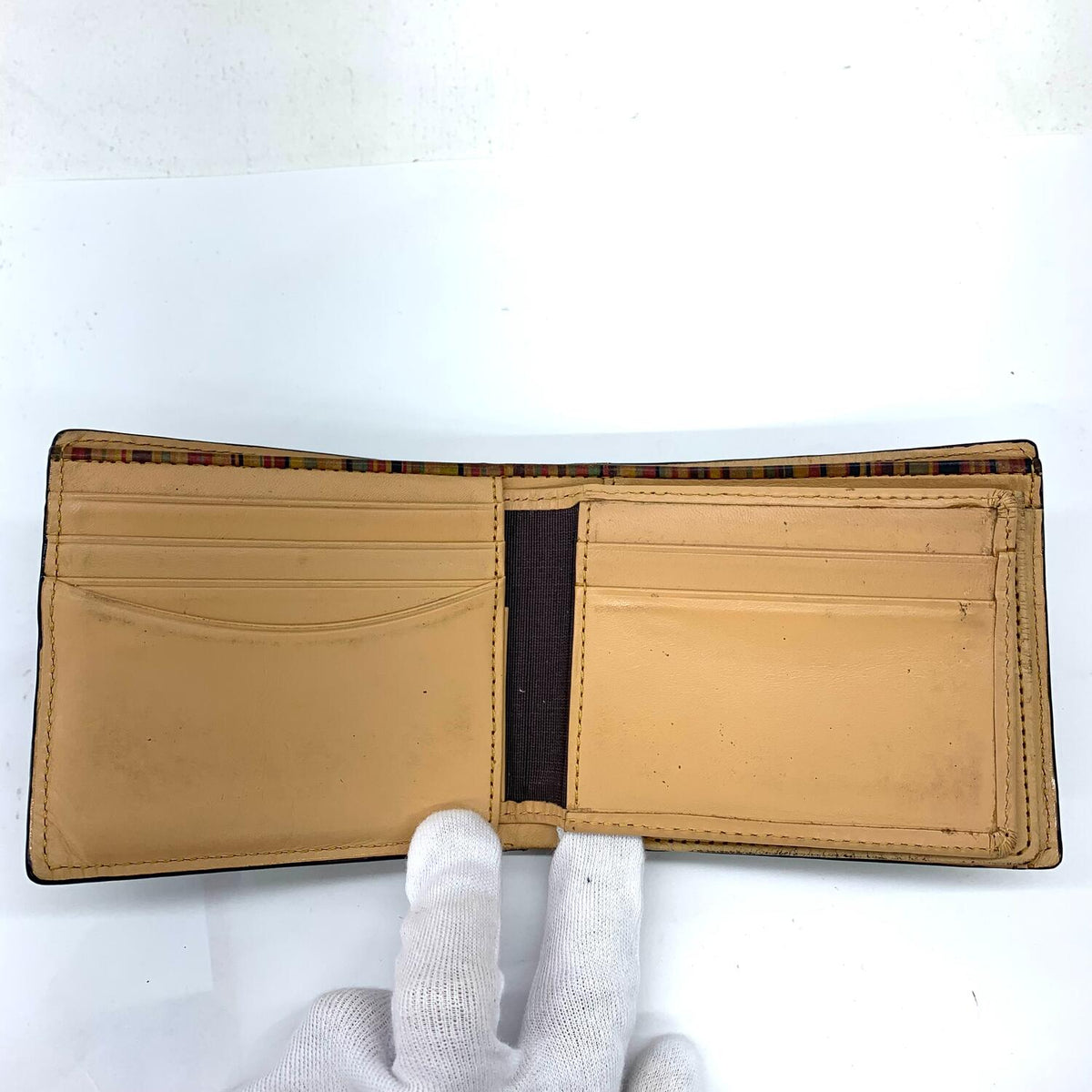 その他ファッション雑貨 【★加古川物流】中古 ポールスミス paul smith 折財布　ネイビー　使用感大.,【124】【加古川物流】