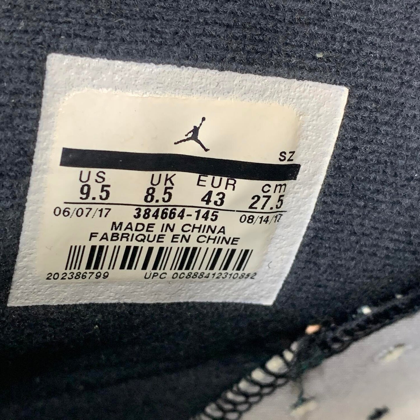 中古Nike Air Jordan 6 Retro ナイキ エアジョーダン6 レトロ "ゲータレード ライク マイク ホワイト"　27.5㎝　°°