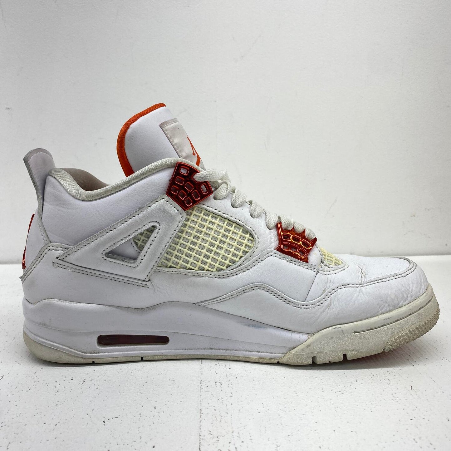 NIKE　ナイキ　CT8527-118 27.0CM エアジョーダン4 レトロ ホワイト/チームオレンジ **