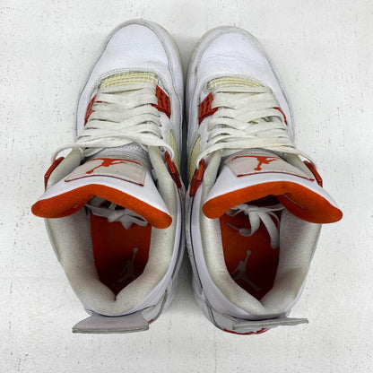 NIKE　ナイキ　CT8527-118 27.0CM エアジョーダン4 レトロ ホワイト/チームオレンジ **