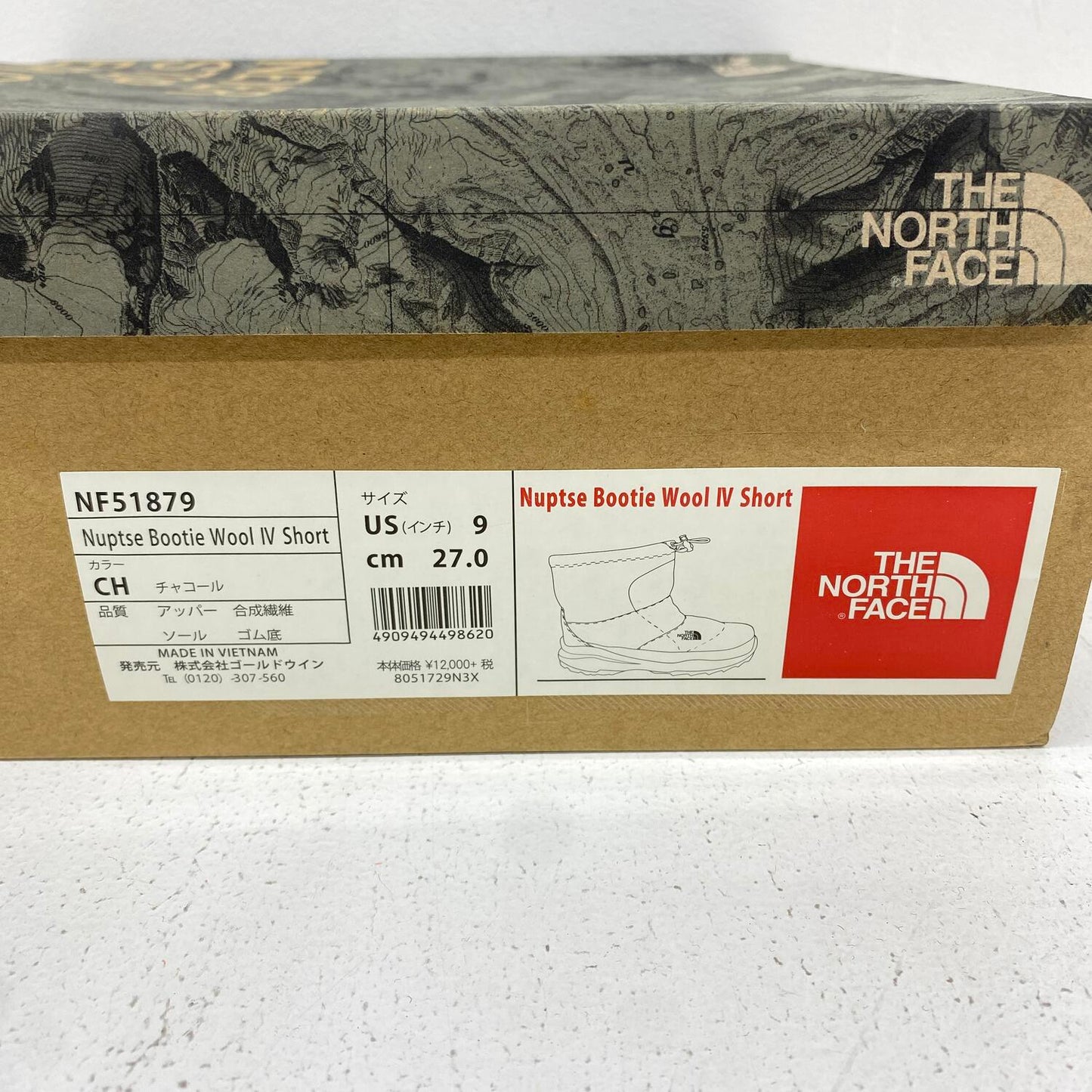 ノースフェイス　THE NORTH FACE NF5189　27.0㎝　ヌプシ ブーティー ウール IV ショート Nuptse Bootie Wool IV Short **