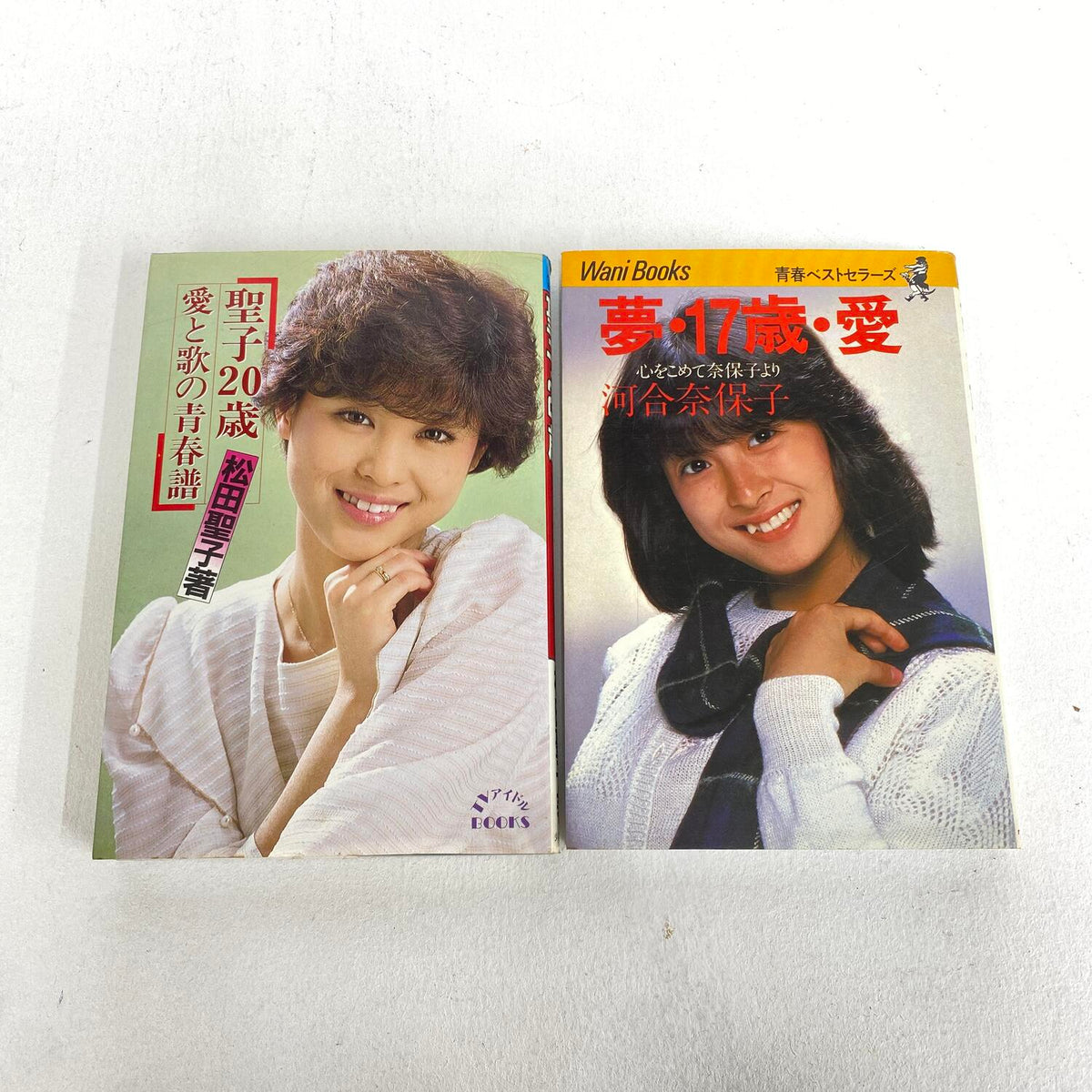 松田聖子 聖子20歳 愛と歌の青春譜 + 河合奈保子 夢・17歳・愛 こころをこめて奈保子より 2冊セット：