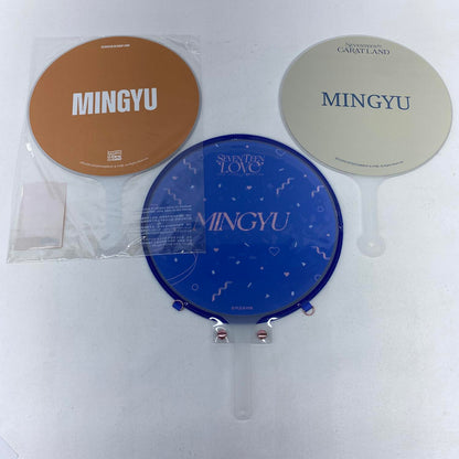 アイドルグッズ 【★加古川物流】中古 ミンギュ　うちわ　CARAT LAND2024/2025/LOVE 3点セット**【353】【353】【加古川物流】