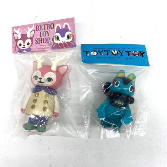 未開封 TOYTOYTOY イヌハリゴン RETRO TOY SHOP MORRIS ソフビ 2点セット ：