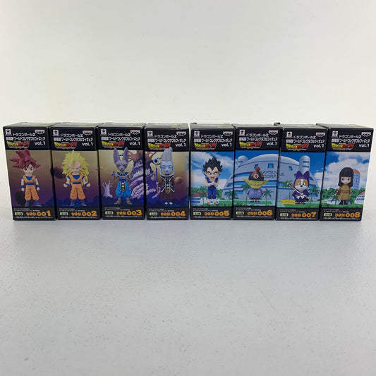 未開封 ドラゴンボールZ 劇場版 ワールドコレクタブルフィギュアvol.1 ～神と神～全8種**