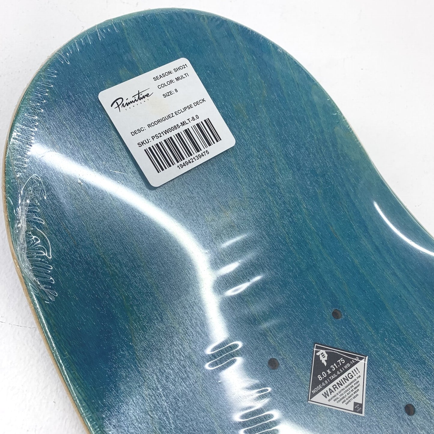 未開封 PRIMITIVE プリミティブ RODRIGUEZ ECLIPSE DECK 8インチ デッキテープ付 / ロドリゲス イクリプスデッキ / 8.0×31.75 / 約805*205mm 約1230ｇ..