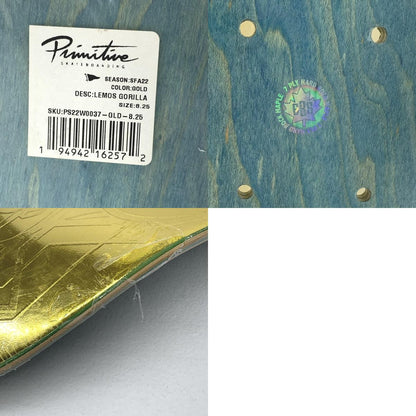 未使用品 PRIMITIVE プリミティブ LEMOS GORILLA 8.25インチ デッキテープ付 / 8.25×31.75 / 約210×810mm 約1287g..
