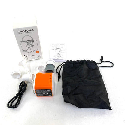 NANOPUMP 5 VOLLYC EZYPACK 衣類圧縮袋 2枚 セットポンプ 膨張 収縮 アウトドア 旅行 キャンプ.,