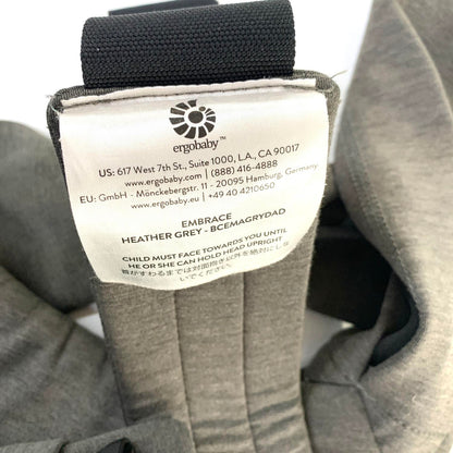 Ergobaby EMBRACE エルゴベビー エンブレース 抱っこ紐　グレー.,