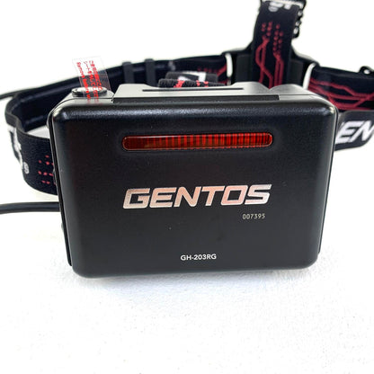 GENTOS ジェントス LED ヘッドライト GH-203RG 作業 登山 釣り .,