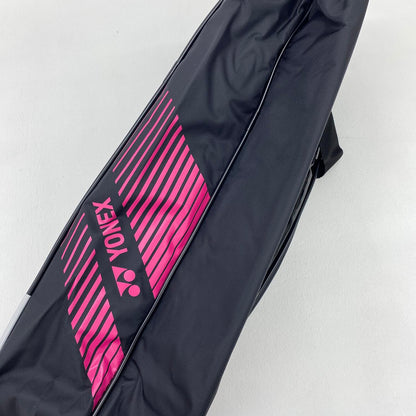 【★加古川物流】中古 美品 YONEX ヨネックス テニス ラケットバッグ6 収納ケース BAG1932R ブラック×ローズピンク 4/8：【431】【431】【431】【加古川物流】
