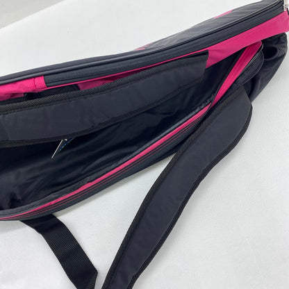 【★加古川物流】中古 美品 YONEX ヨネックス テニス ラケットバッグ6 収納ケース BAG1932R ブラック×ローズピンク 4/8：【431】【431】【431】【加古川物流】