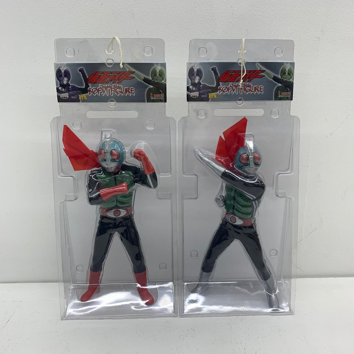 未開封 仮面ライダー ダブルライダーソフビフィギュア 仮面ライダー1号 仮面ライダー2号 セット**