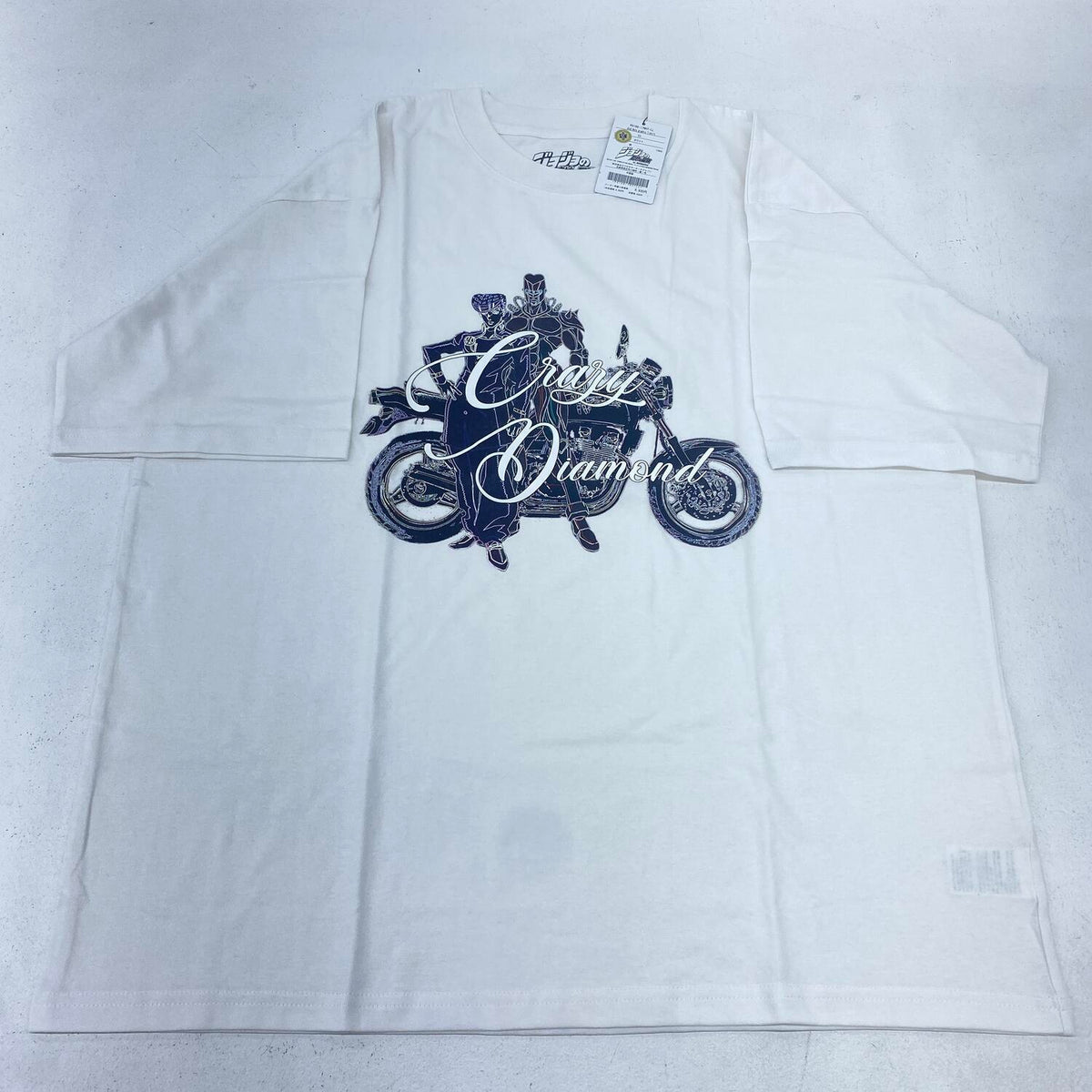 ジョジョの奇妙な冒険 ダイヤモンドは砕けない×Kawasaki　JOJO Moto graphic T-shirt**
