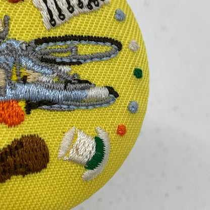 耳をすませば 刺繍缶バッジ **
