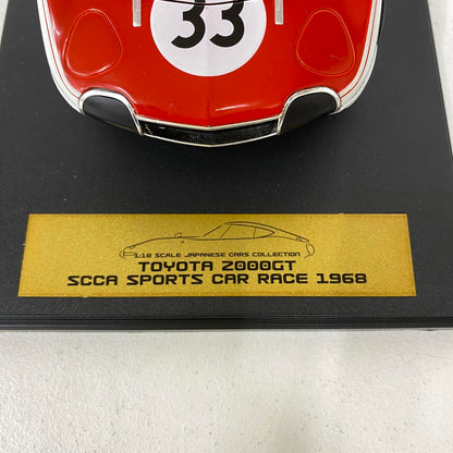 アシェット 1/18 トヨタ 2000GT SCCA SPORTS CAR RACE 1968 ミニカー：