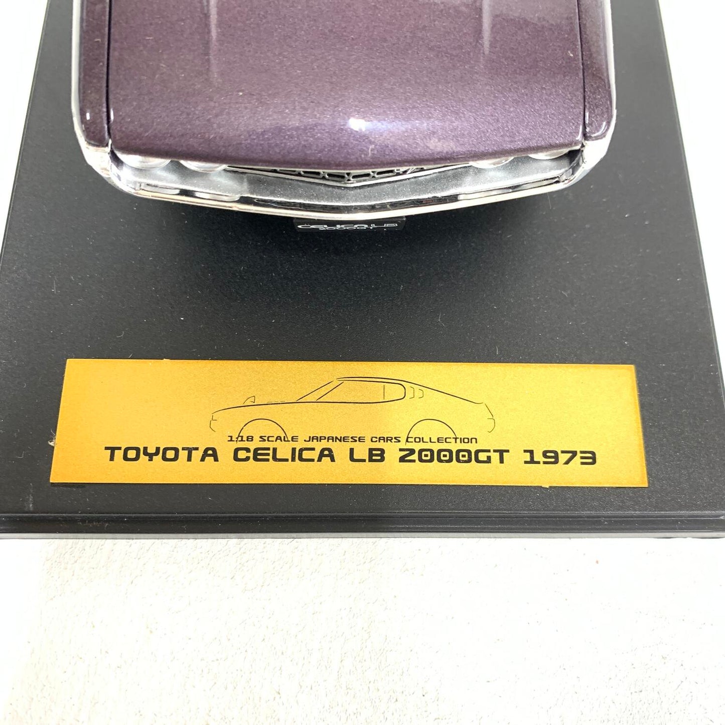 アシェット 1/18 トヨタ セリカLB 2000GT 1973 ミニカー【左ワイパー折れあり】：