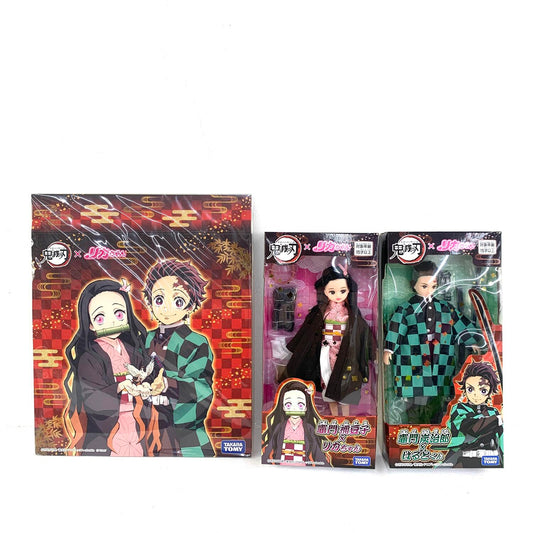 未開封 鬼滅の刃　竈門禰豆子×リカちゃん　竈門炭治郎×はるとくん 特製スリーブケース付き