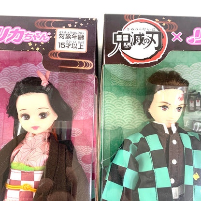 未開封 鬼滅の刃　竈門禰豆子×リカちゃん　竈門炭治郎×はるとくん 特製スリーブケース付き