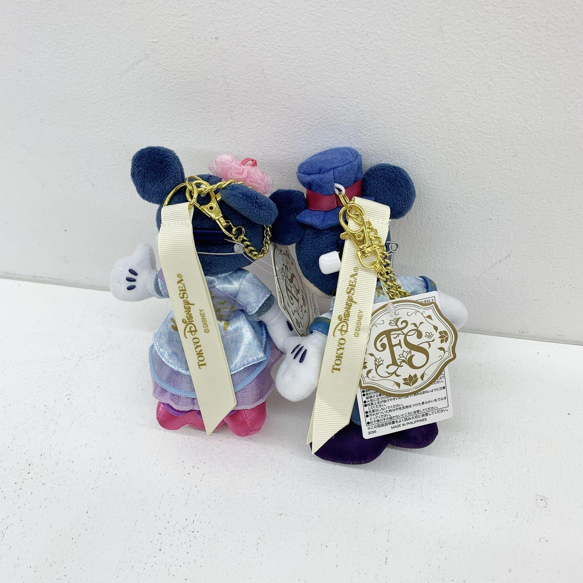 ディズニーシー ファンタジースプリングホテル ミッキー ミニー ぬいぐるみバッジセット°°