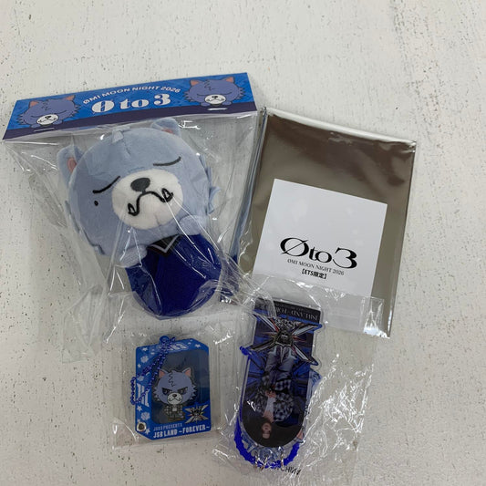 アイドルグッズ 【★加古川物流】中古 to3 MI 登坂広臣セット MOON NIGHT 2026　キャラクターキーホルダー　ぬいぐるみ　 BOXデザインアクリルチャーム　三連キーホルダー°°【361】【加古川物流】