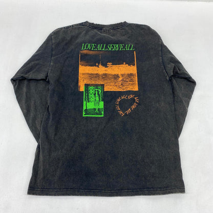 アイドルグッズ 【★加古川物流】中古 藤井風 LOVE ALL SERVE ALL ロンT Sサイズ ブラック：【353】【353】【加古川物流】