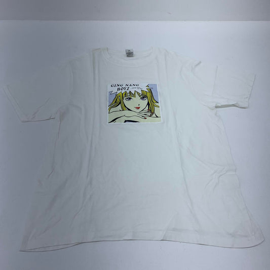 銀杏BOYZ 君と僕の第三次世界大戦的恋愛革命 復刻Tシャツ ホワイト XXLサイズ**